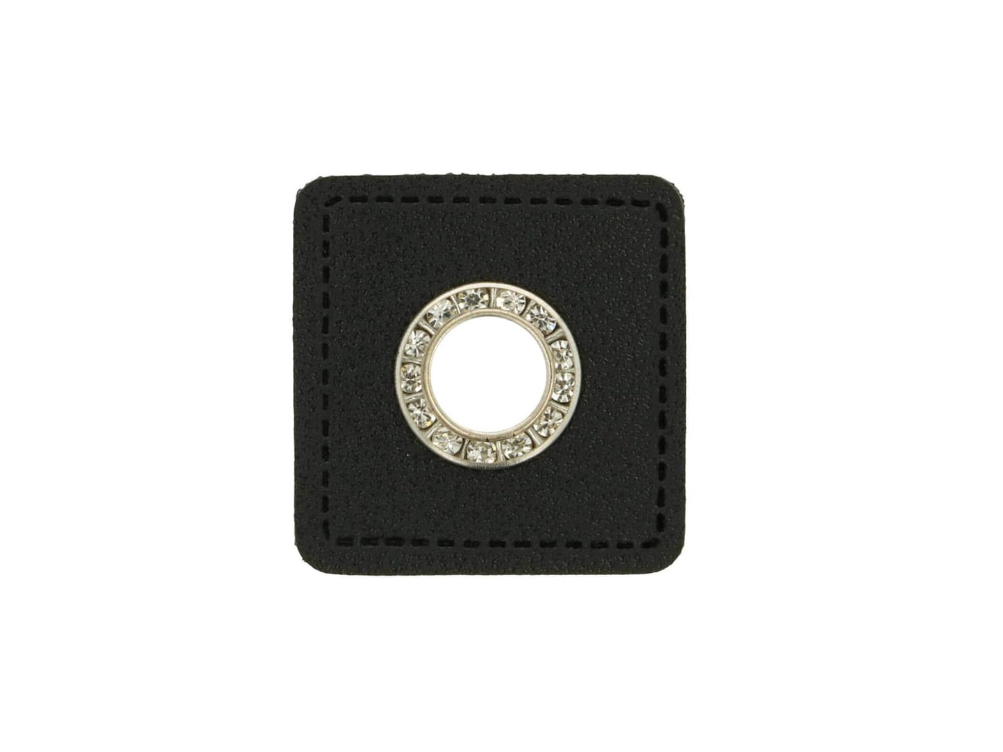 kunstleder-oesen-quadrat-diamant-glitzer-steine-8-mm-silber-schwarz