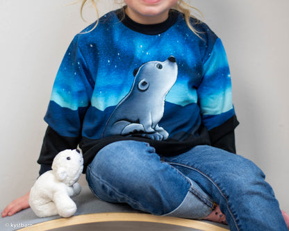 Sweatshirt PANEL - Thorsten Berger - On the Rocks - Eisbär Sternenhimmel