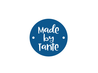 Sew-on label - made by Omi - black