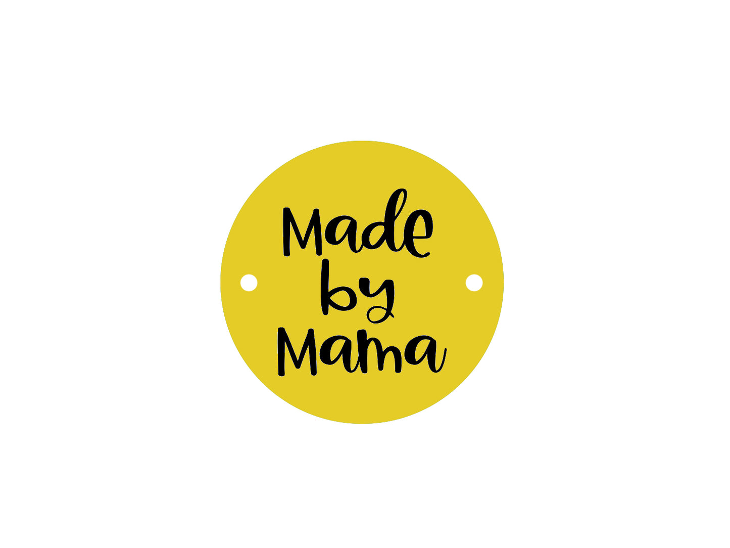 Sew-on label - made by Omi - black
