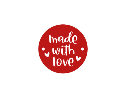 Sew-on label - made by Omi - black
