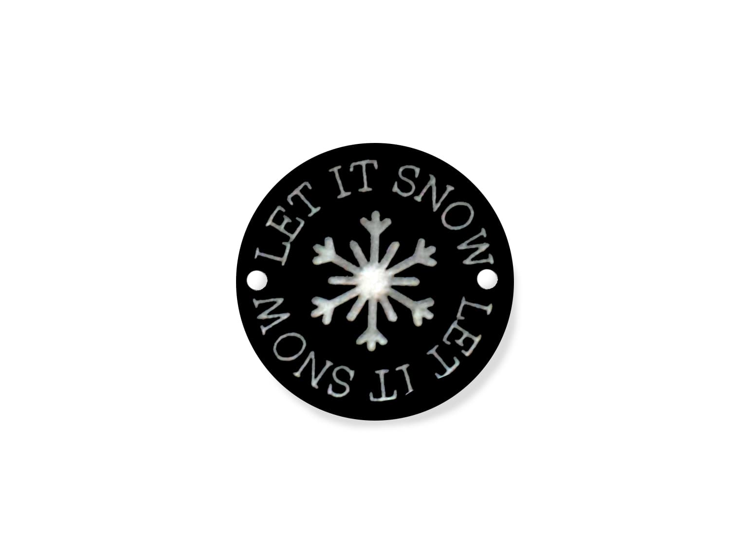 label-zum-annaehen-rund-loch-let-it-snow-schneeflocke-schwarz