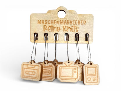Maschenmarkierer - 6 Stück - Retro Knits