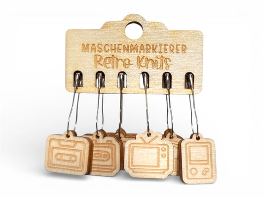 Maschenmarkierer - 6 Stück - Retro Knits