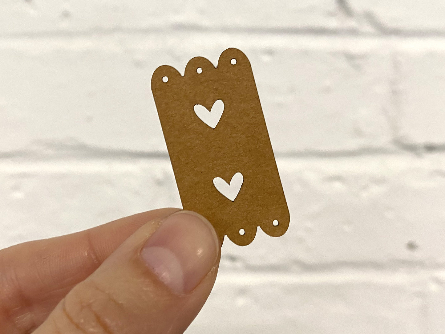 Klapplabel mit Bogenkante - SnaPpap Label - Herz