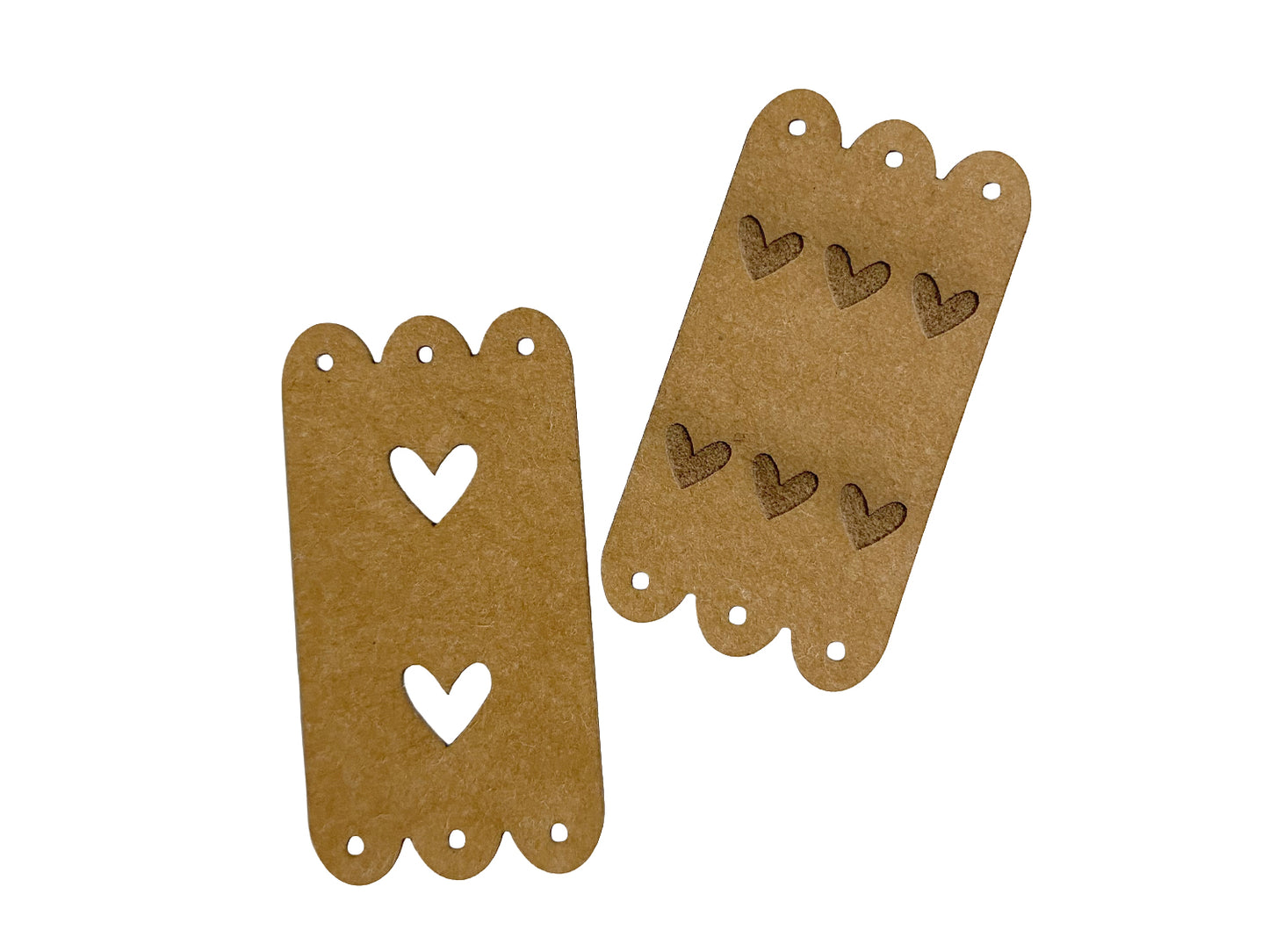 Klapplabel mit Bogenkante - SnaPpap Label - Herz