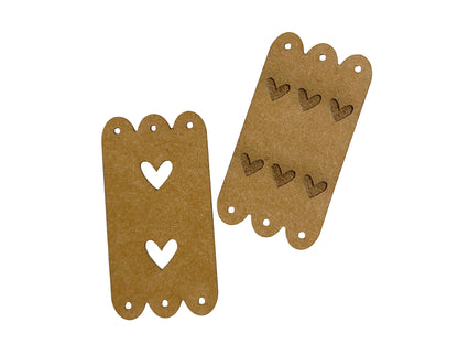 Klapplabel mit Bogenkante - SnaPpap Label - Herz