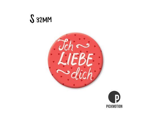 Magnet, Pickmotion - 32 mm - I LOVE you