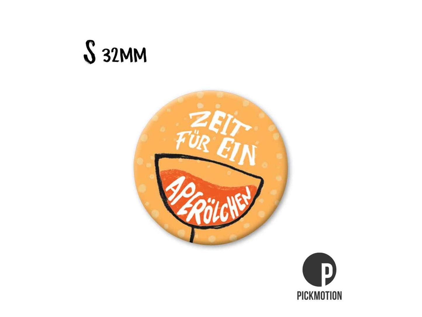 Aimant, Pickmotion - 32 mm - l'heure de l'apéritif