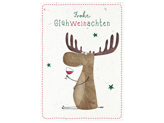 Postcard - Merry mulled wine Christmas
