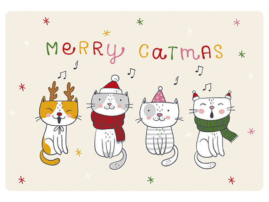 Postcard - Merry Catmas