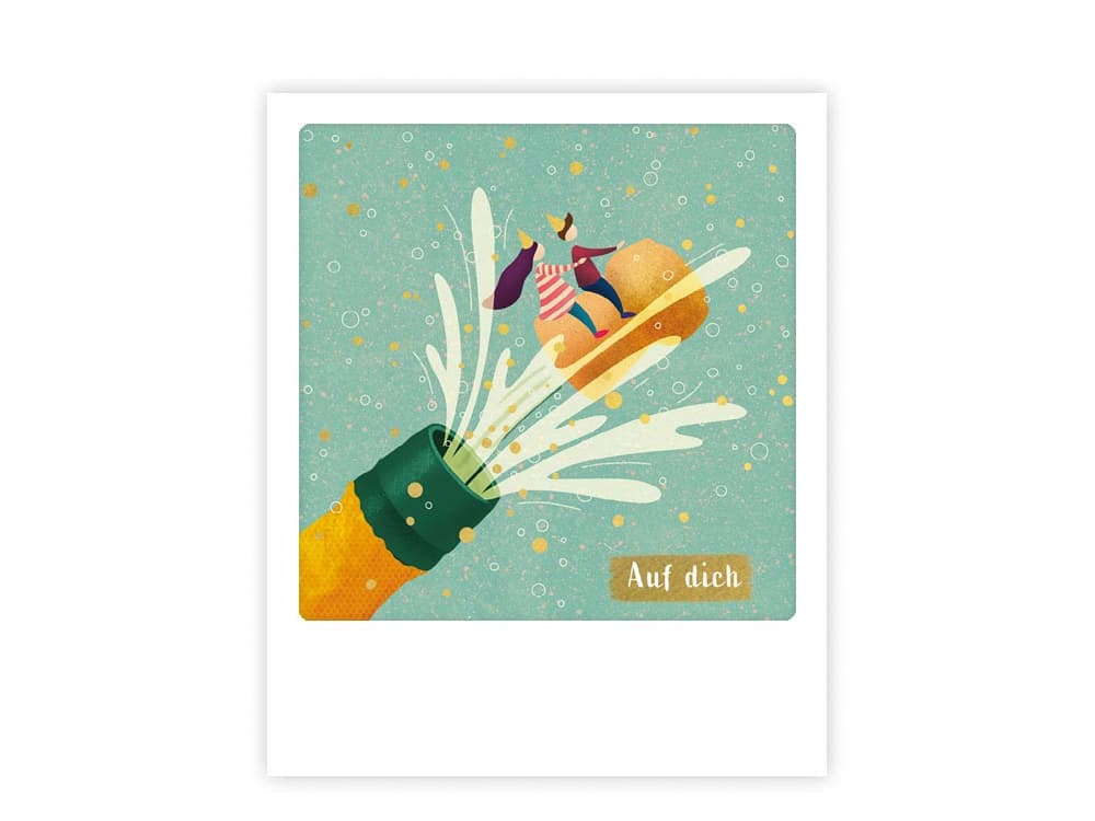 postkarte-polaroid-geschenk-karte-auf-dich-sekt