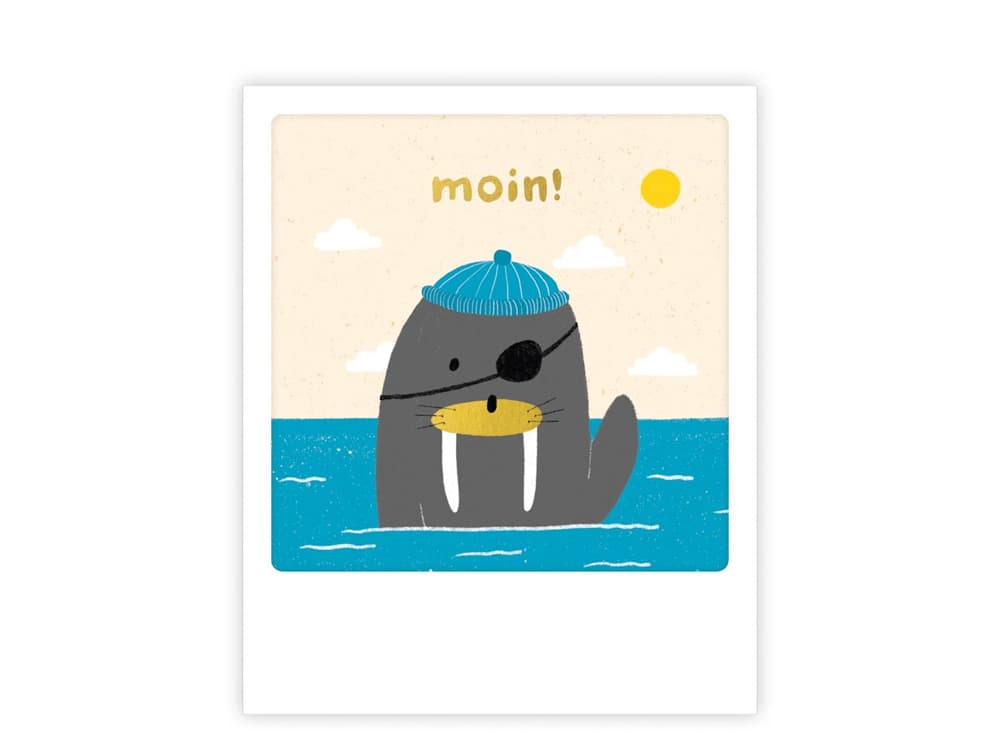 postkarte-polaroid-geschenk-karte-moin-walross