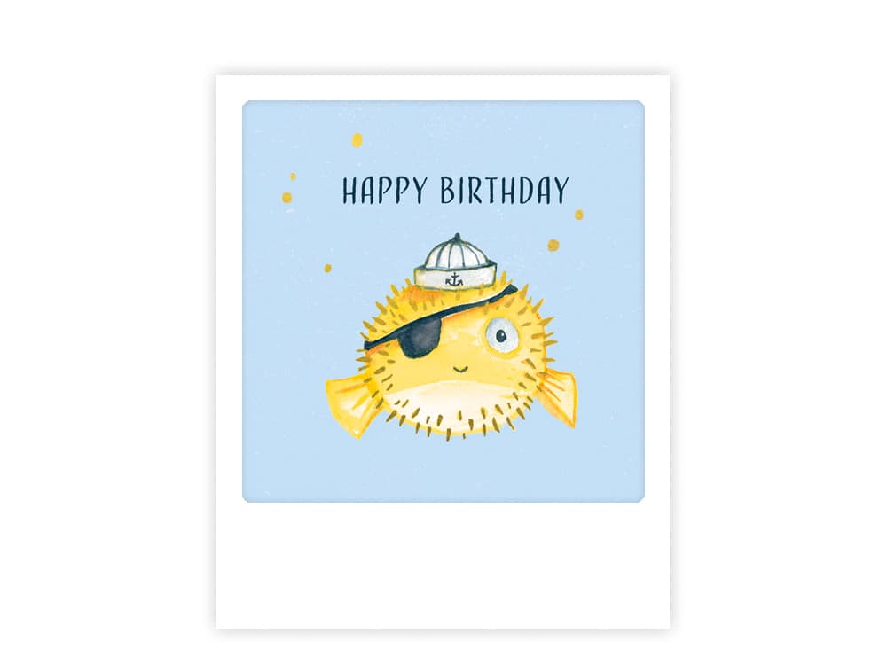 postkarte-polaroid-geschenk-karte-zum-geburtstag-happy-birthday-kugelfisch