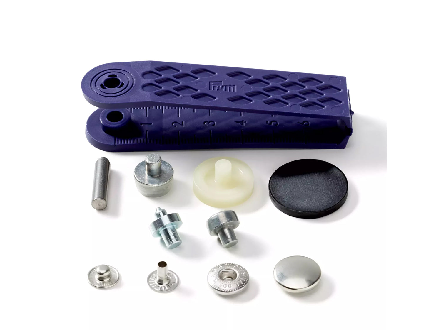 Prym - Nähfreie Druckknöpfe Anorak 15mm mit Werkzeugen, ideal für Jacken und Feinleder.