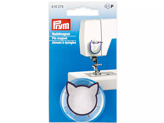Prym Nadelmagnet Katze in Katzenform mit Saugnapf, ideal für Näharbeiten und praktische Aufbewahrung.