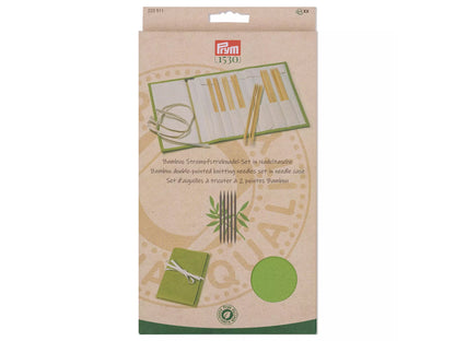 Prym - Strumpfstricknadel Set Bambus, 2-4,5 mm - 20 cm in umweltfreundlicher Verpackung.