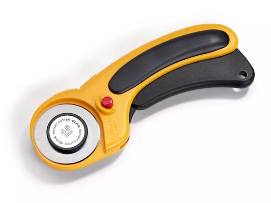 Prym 45mm Comfort rotary cutter, ergonomic design for easy fabric cutting
