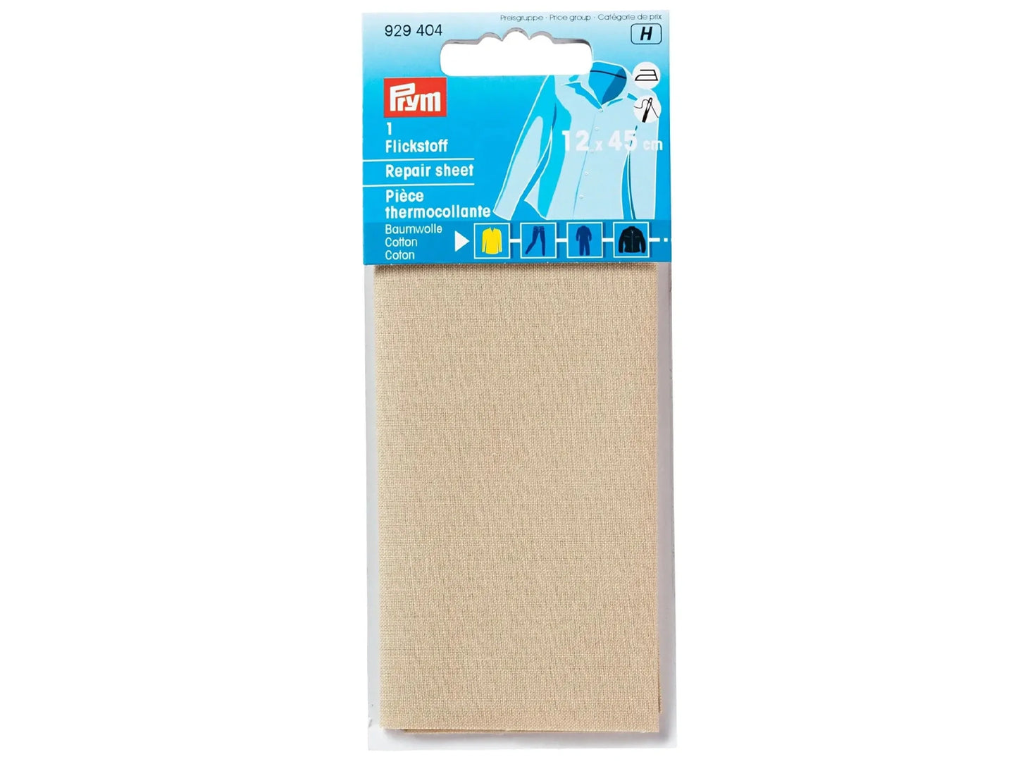 Prym - 1 Flickstoff - Baumwolle 12 x 45 cm - beige