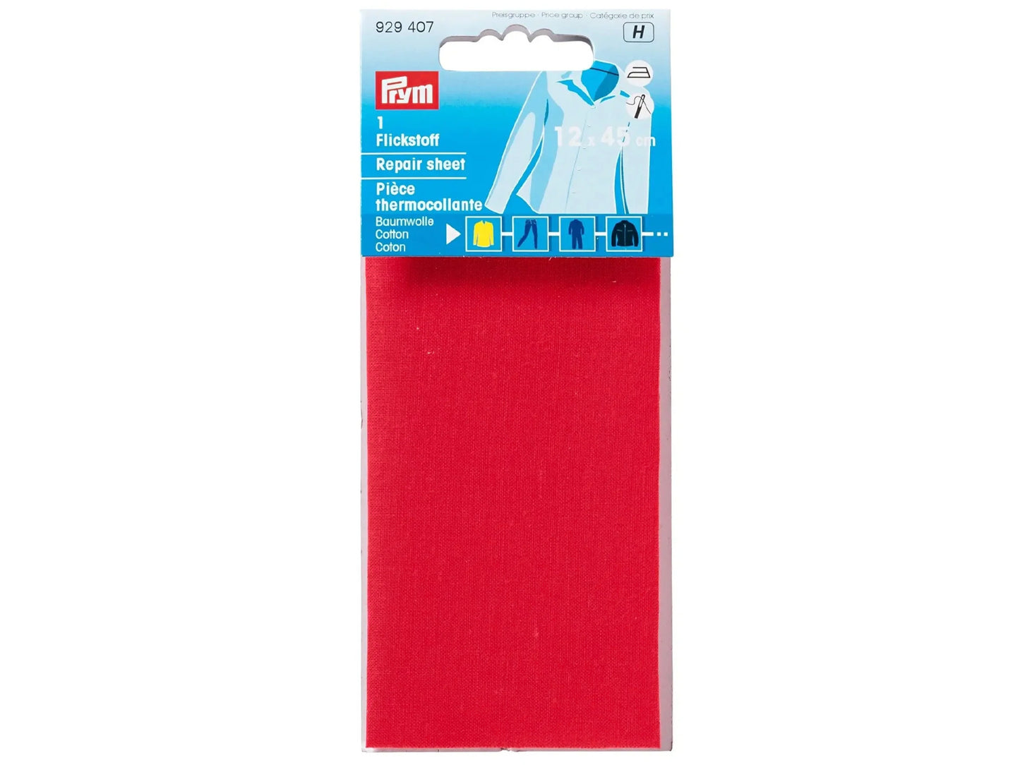 Prym - 1 Flickstoff - Baumwolle 12 x 45 cm - rot