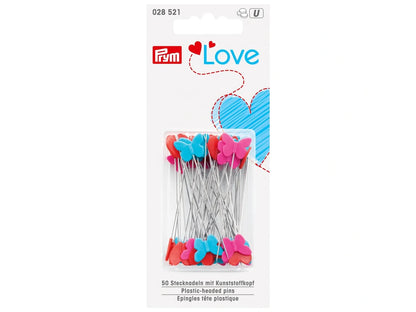 prym-love-028521-50-stecknadeln-mit-kunststoffkopf-herz-schmetterling