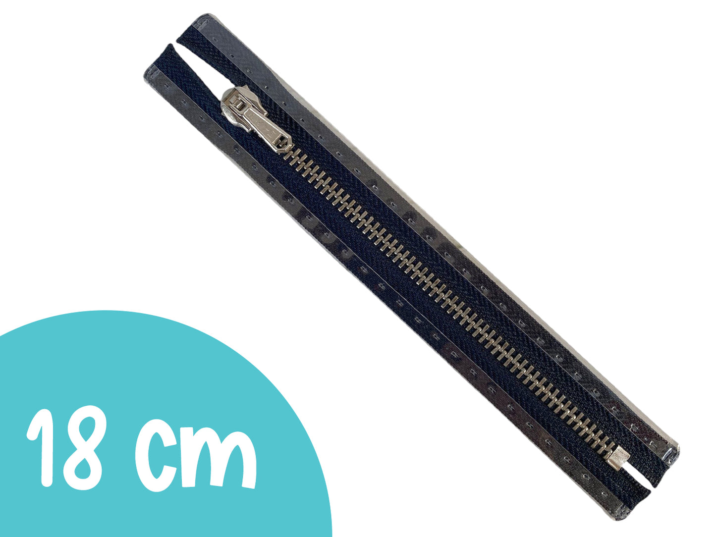 Fermeture éclair - 45 cm - gris foncé