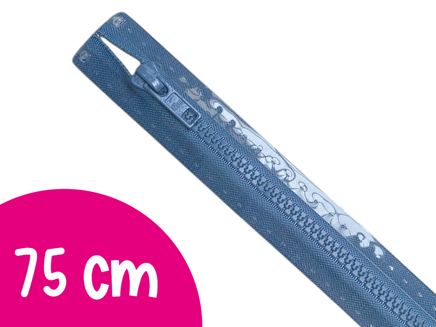 Fermeture éclair - 45 cm - gris foncé