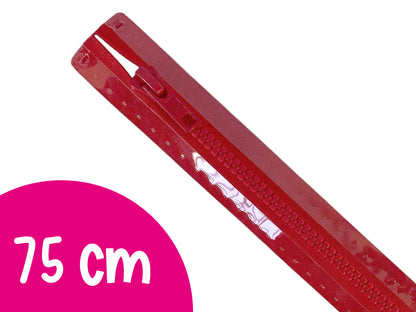 Prym Reißverschluss S4 - 75 cm teilbar - rot