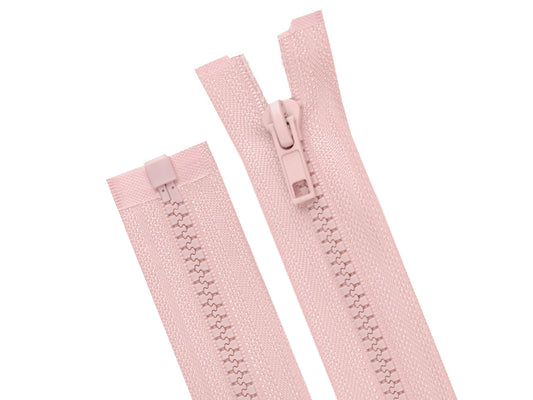Teilbarer Reißverschluss - 60 cm - helles altrosa