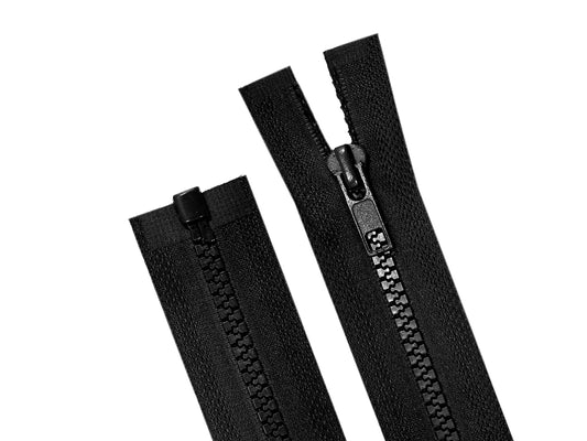 Teilbarer Reißverschluss - 40 cm - schwarz