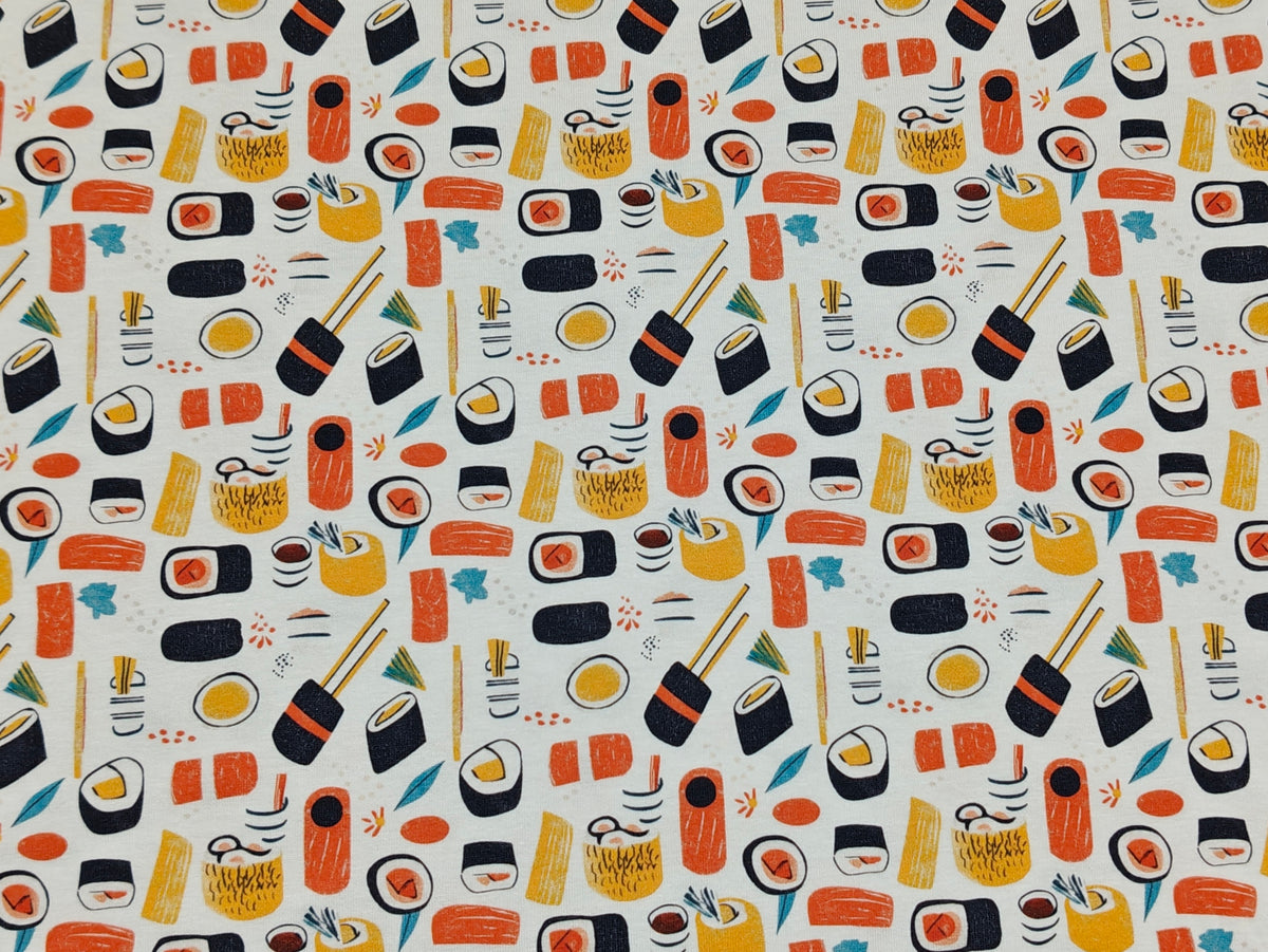 Jersey Stoff - Sushi