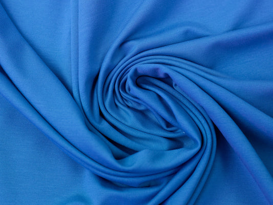 Viskose Jersey Stoff - Uni - blau