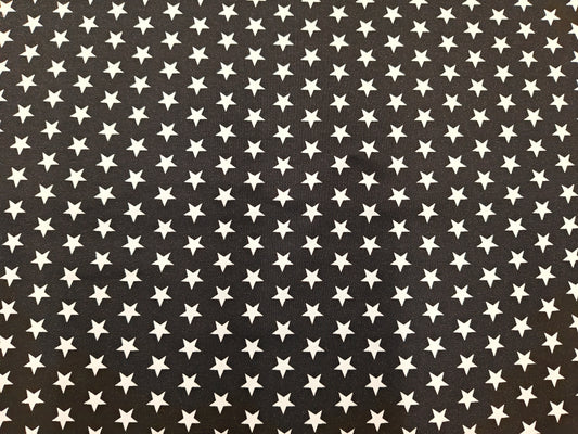 Jersey Stoff - Sterne - schwarz