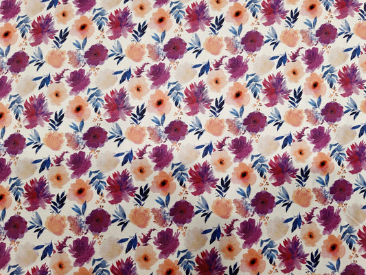 Viskose Jersey Stoff - Blumen