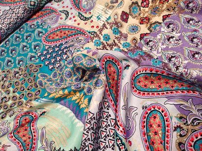 Satin Stoff, Webware -  Paisley