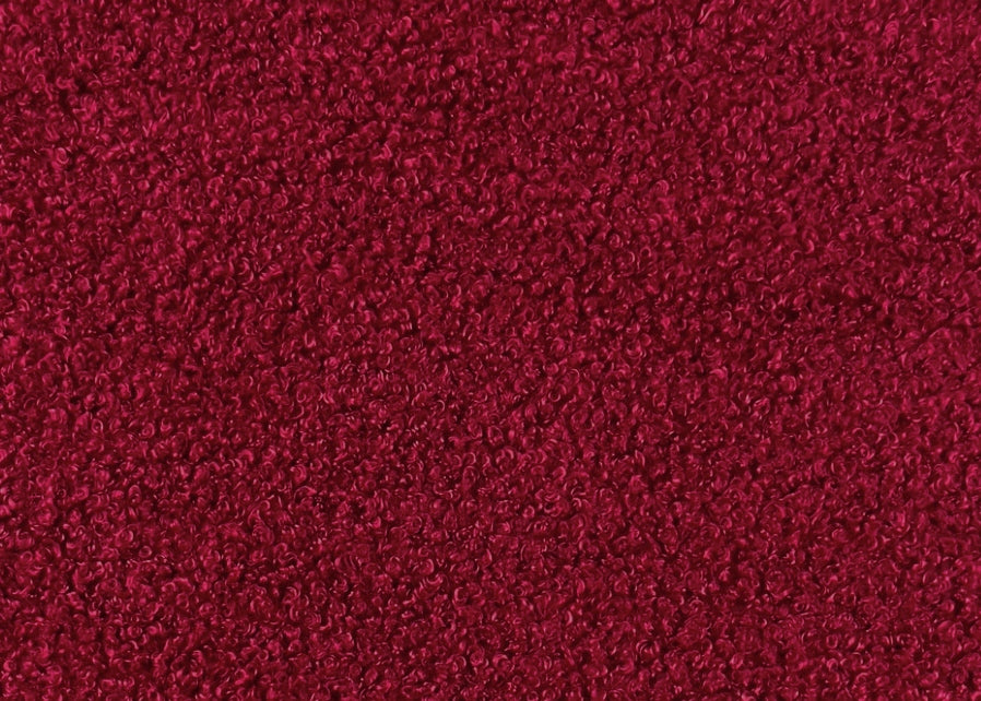 Teddy - Kuschelfleece - dunkelrot
