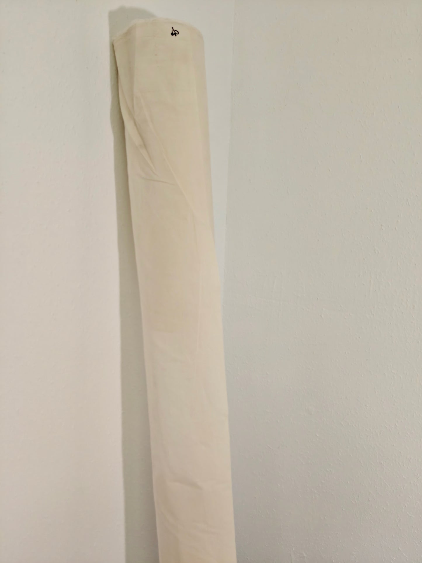 50m Rolle Baumwolle Stoff - natur, strukturiert