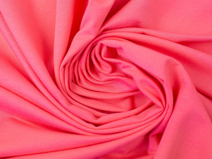 Viskose Jersey Stoff - Uni - bubblegum