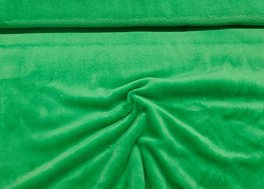 Plüsch - Kuschelfleece - grasgrün
