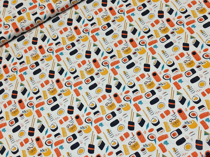 Jersey Stoff - Sushi