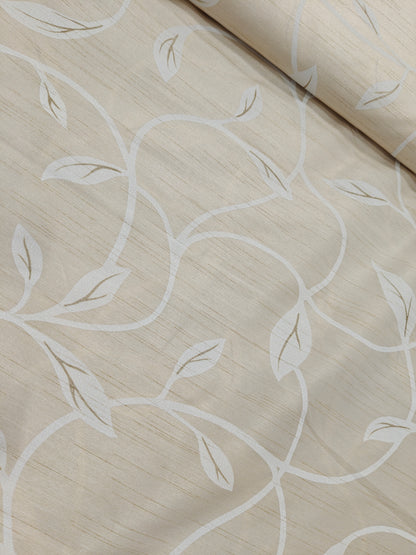 Polyester Stoff , Gardinen Stoff beige Blätter
