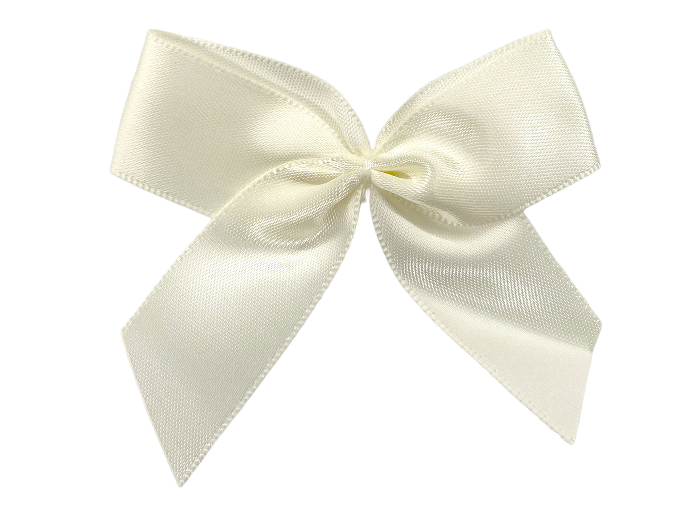 Satin Schleife - 65 mm - creme