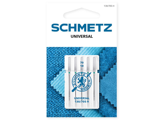 Schmetz - 5 sewing machine needles, universal needle 130/705 H - NM 70/10