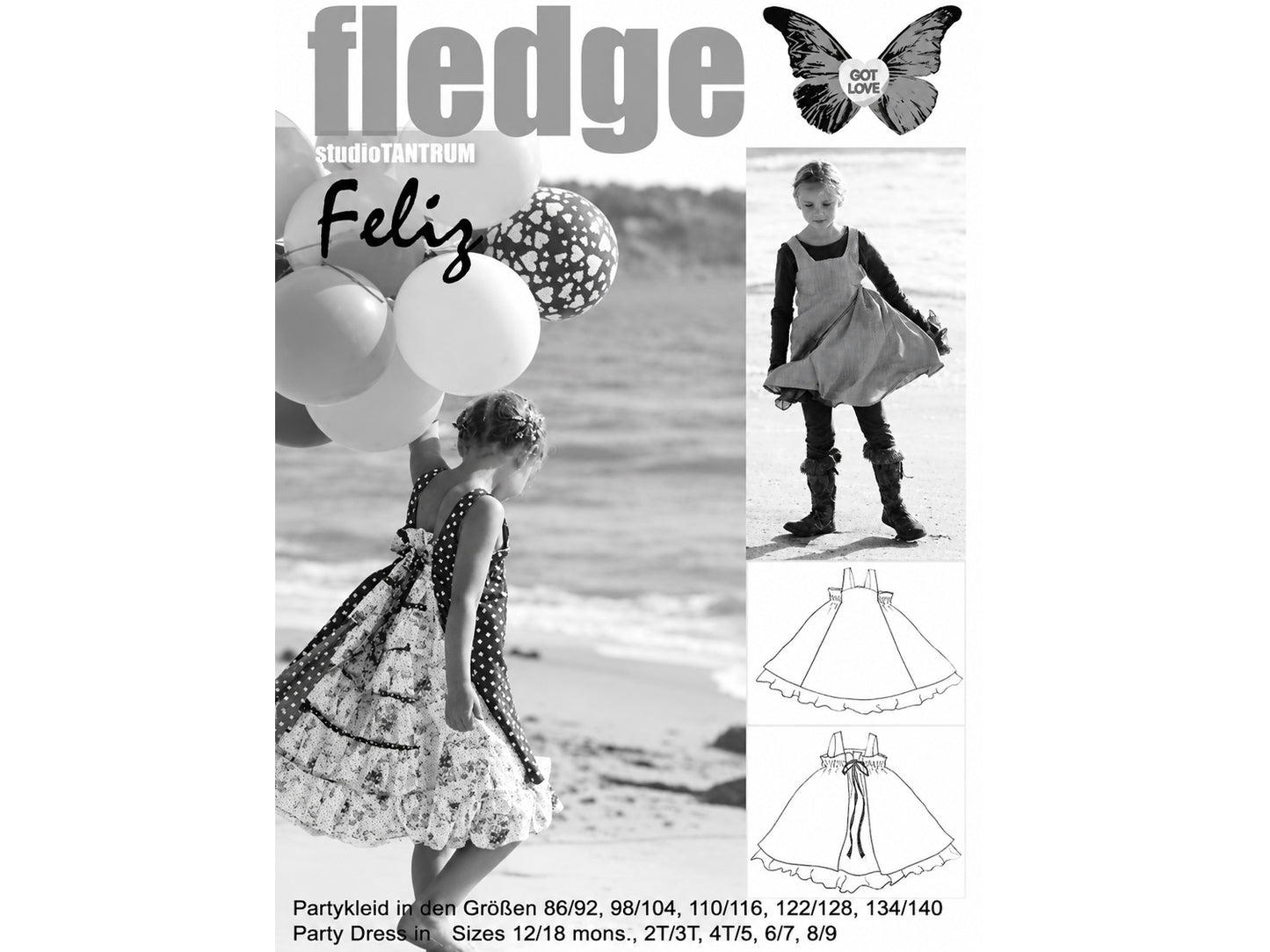 Farbenmix Schnittmuster - Festkleid - Feliz