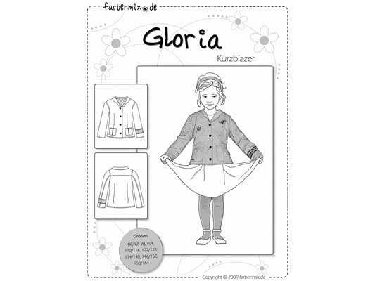 Farbenmix Schnittmuster - Kurzblazer - Gloria