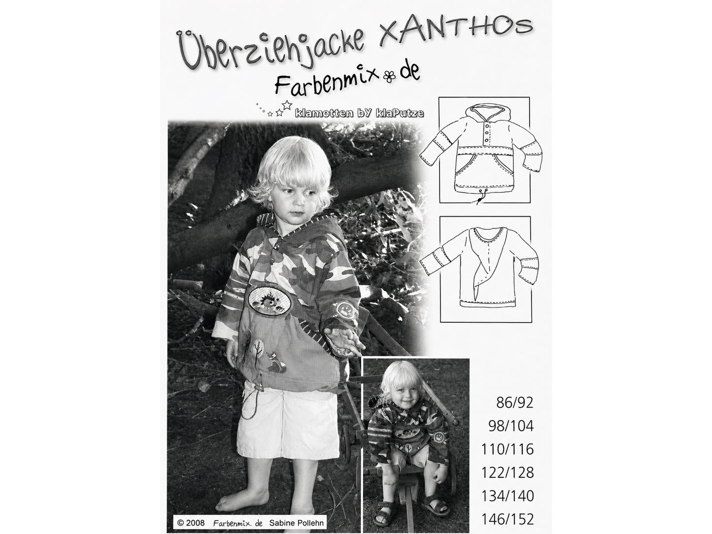 Farbenmix Schnittmuster - Überziehjacke, Windbreaker - Xanthos