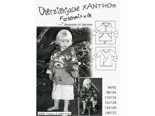 Farbenmix Schnittmuster - Überziehjacke, Windbreaker - Xanthos