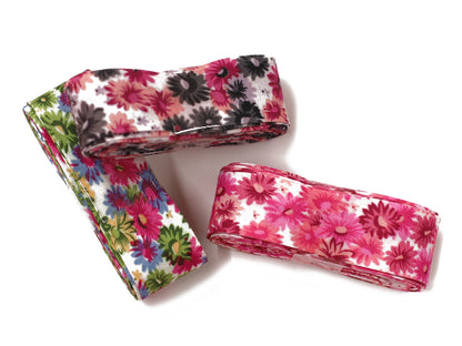 3m Schrägband - Blumenmeer - bunt