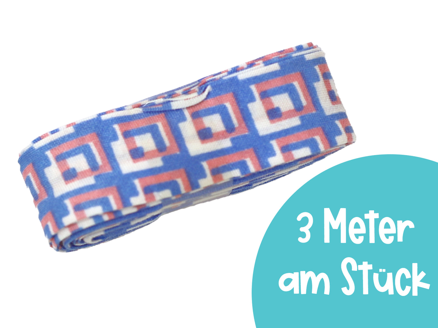 3m Schrägband - Retro - blau