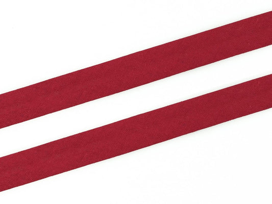 3m Schrägband - Baumwolle 20 mm - bordeaux